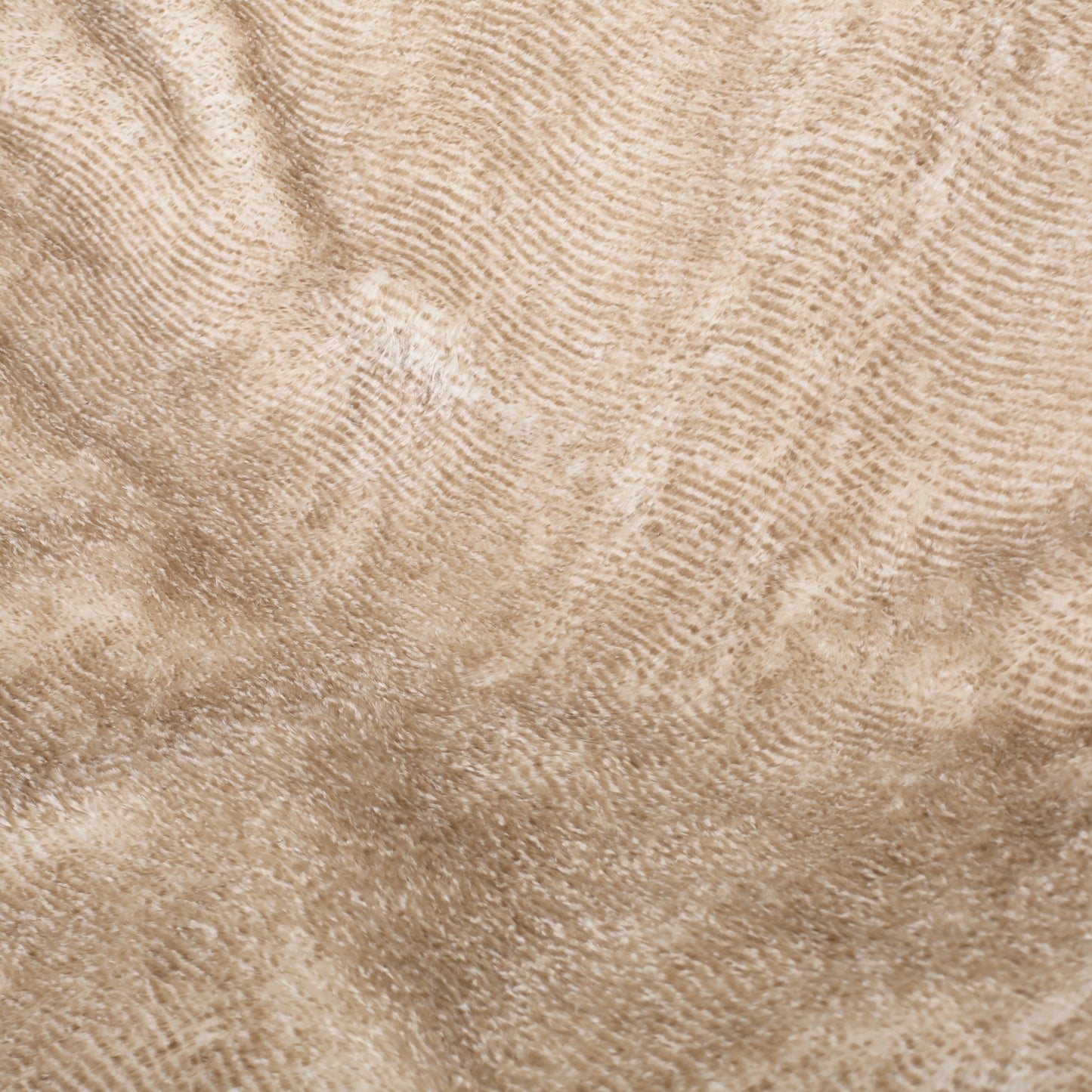 Blalock Faux Fur 5 ft. Winter Bean Bag, Snow White and Beige