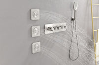 Concealed Installation Body Jet Shower Spa  Square Massage Jets Spray Body Shower Bodyspray ( 3pcs)