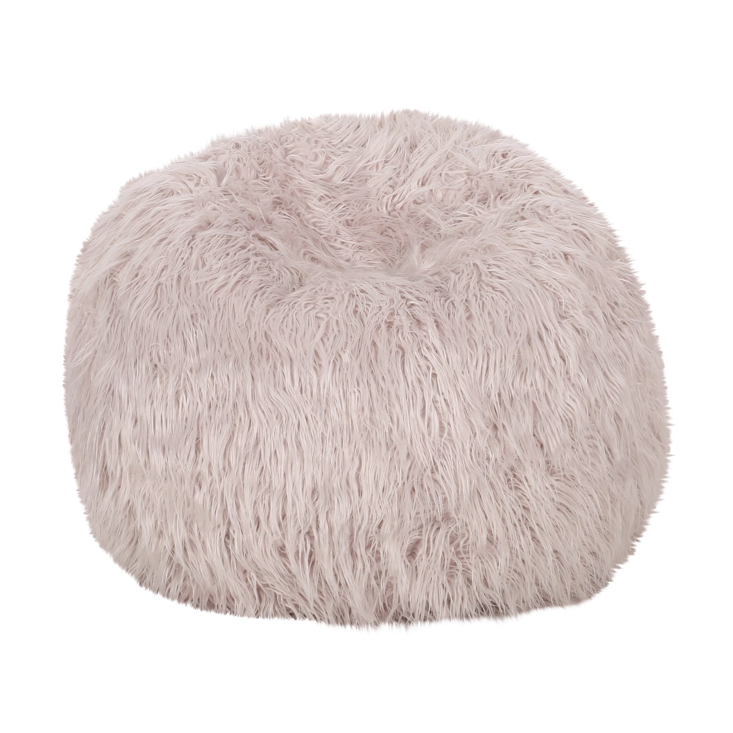 Hawley Faux Fur 3 Ft. Bean Bag, Lavender