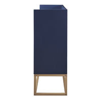 TREXM Modern Sideboard Elegant Buffet Cabinet with Large Storage Space for Dining Room, Entryway (Navy)