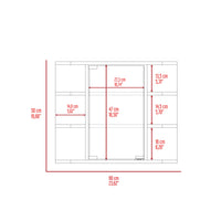 Roseburg 6-Shelf Medicine Cabinet with Mirorr White