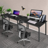 Simple Deluxe Modern Design, Simple Style Table Home Office Computer Desk for Working, Studying, Writing or Gaming, Black