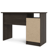 Modern Desk with 5 Storage Drawers for Living Room or Home Office, Dark Chocolate