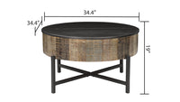 T1216C Coffee Table Rustic Vintage