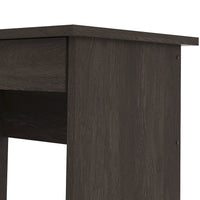 Modern Desk with 5 Storage Drawers for Living Room or Home Office, Dark Chocolate