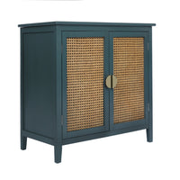 2 Door Cabinet,Naturel Rattan,Suitable for bedroom, living room, study