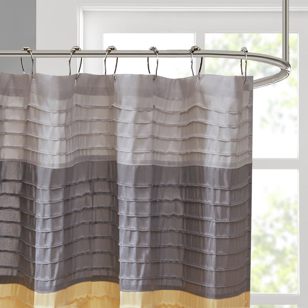 Faux Silk Shower Curtain