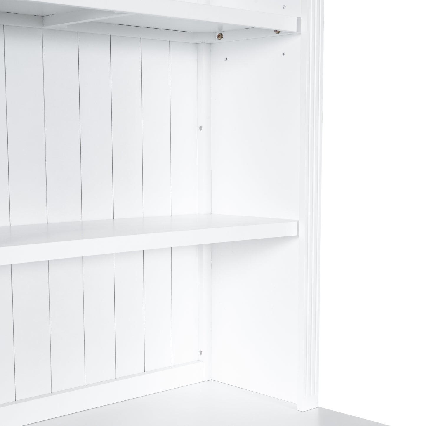 83.4"Tall Bookshelf with LED Lighting, Modern Bookcase with 2 Doors and 1 Drawer,Storage Bookcase with Open Shelves for Living Room,Bedroom,Home Office,White