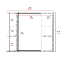 Artemisa Medicine Cabinet, Double Door, Mirror, One External Shelf  -White