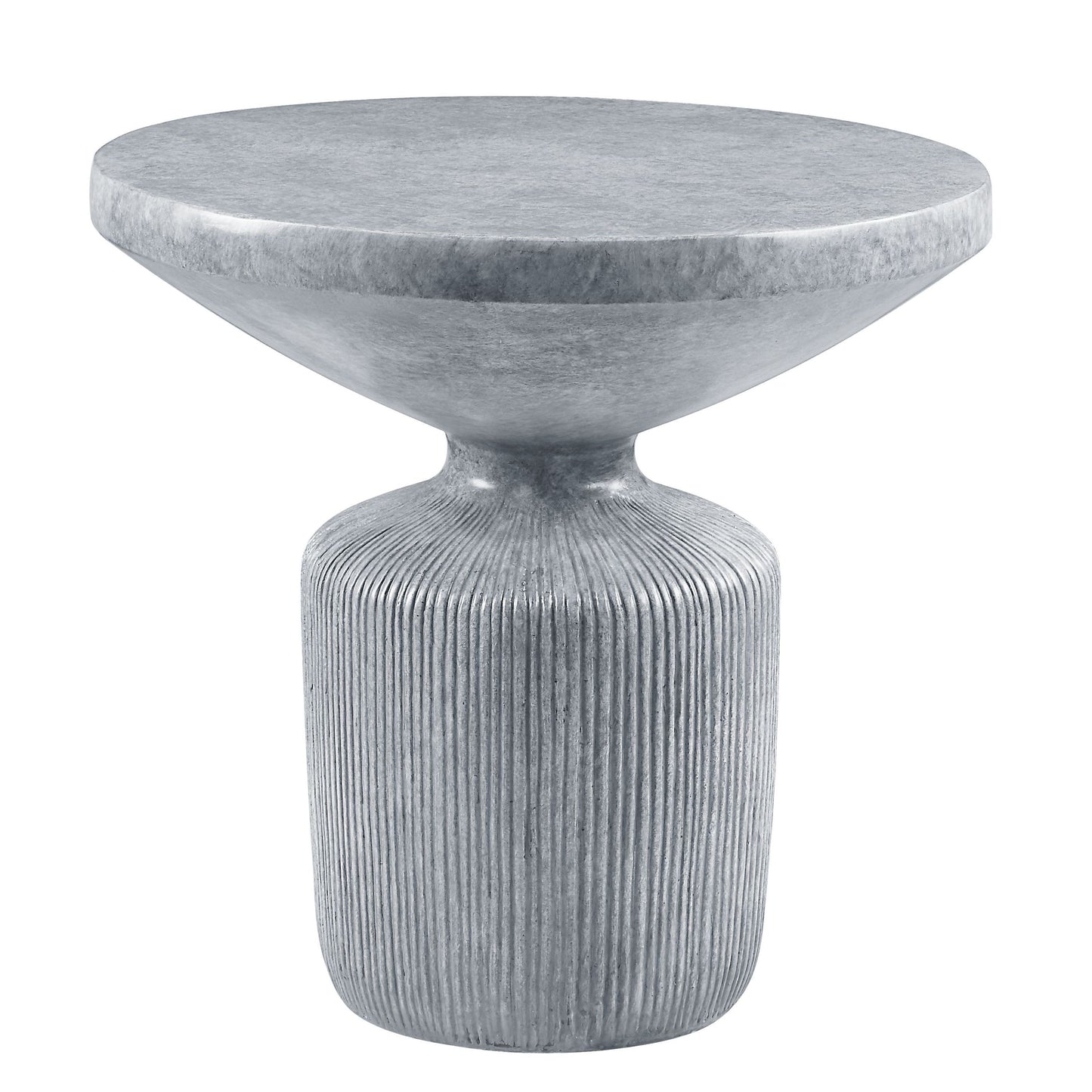 ACME Laddie End Table, Weathered Gray Finish LV01927