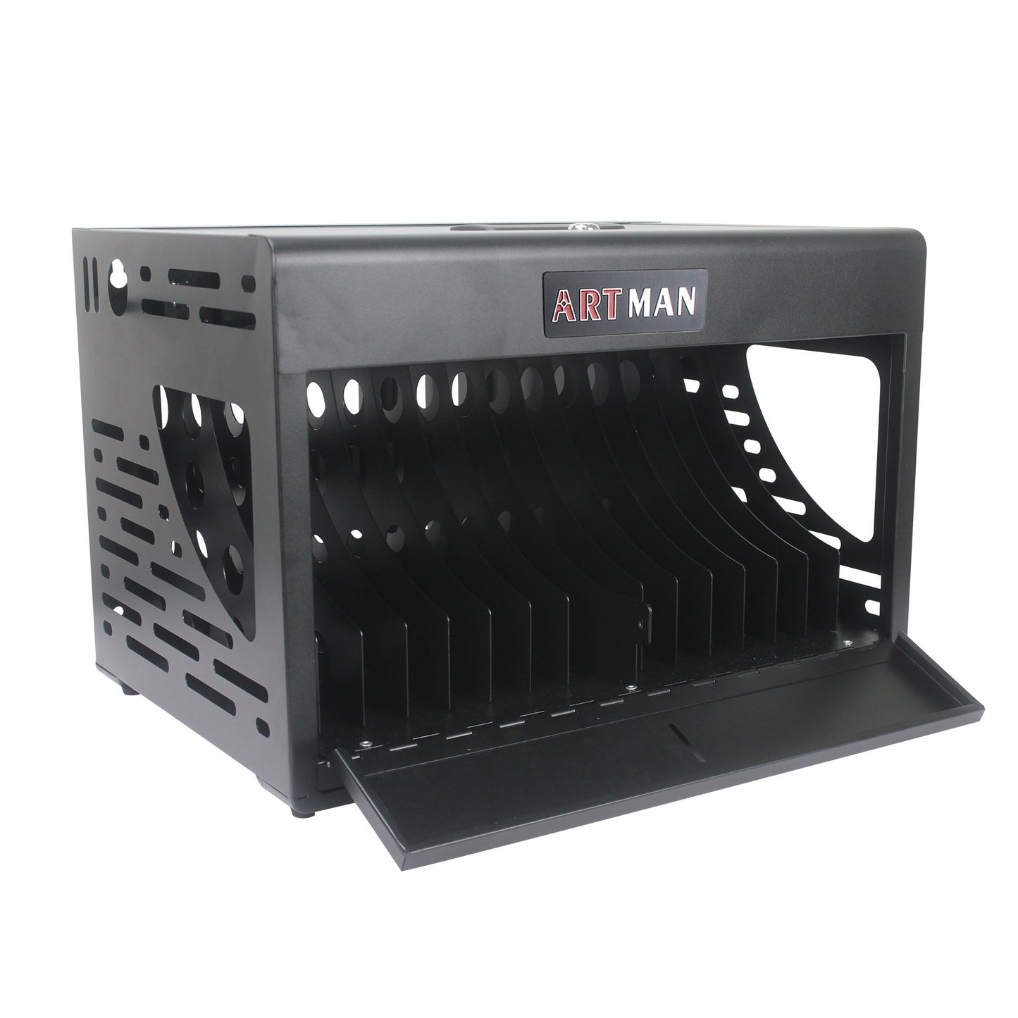 16 Bay Charging Cabinet for Laptop,Chromebook, Locking Charging Station-BLACK