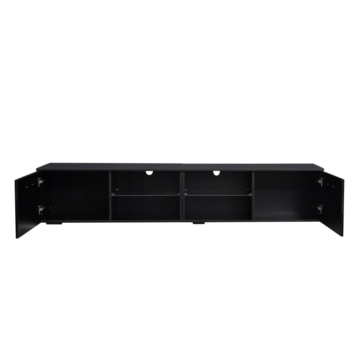 TV Stand  TV cabinet with color-changing LED light for living room