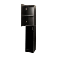 Freestanding  Cabinet with Inadjustable Shelves and two Doors for Kitchen, Dining Room,black