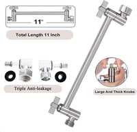 Brushed nickel 10" Square Rainfall & High Pressure Stainless Steel Bath Shower head