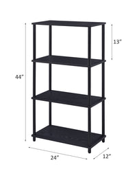 ACME Nypho Bookshelf, Black Finish 92739