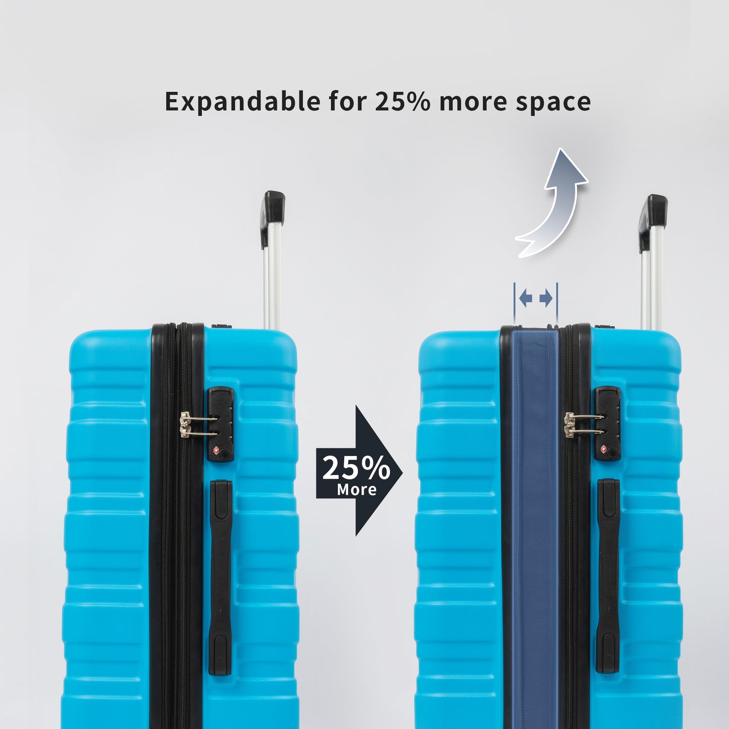 Luggage Sets of 2 Piece Carry on Suitcase Airline Approved,Hard Case Expandable Spinner Wheels