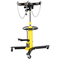 1660lbs Transmission Jacks Quick Lift Dual Spring , Hydraulic Transmission Jack 2 Stage Hydraulic w/ 360° for car lift 0.75 Ton