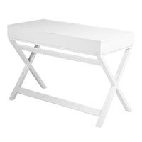 Lift Desk with 2 Drawer Storage, Computer Desk with Lift Table Top, Adjustable Height Table for Home Office, Living Room,white