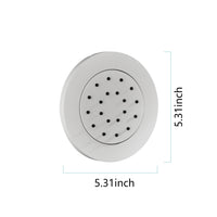 Concealed Installation Body Jet Shower Spa  Square Massage Jets Spray Body Shower Bodyspray (White - 3pcs)