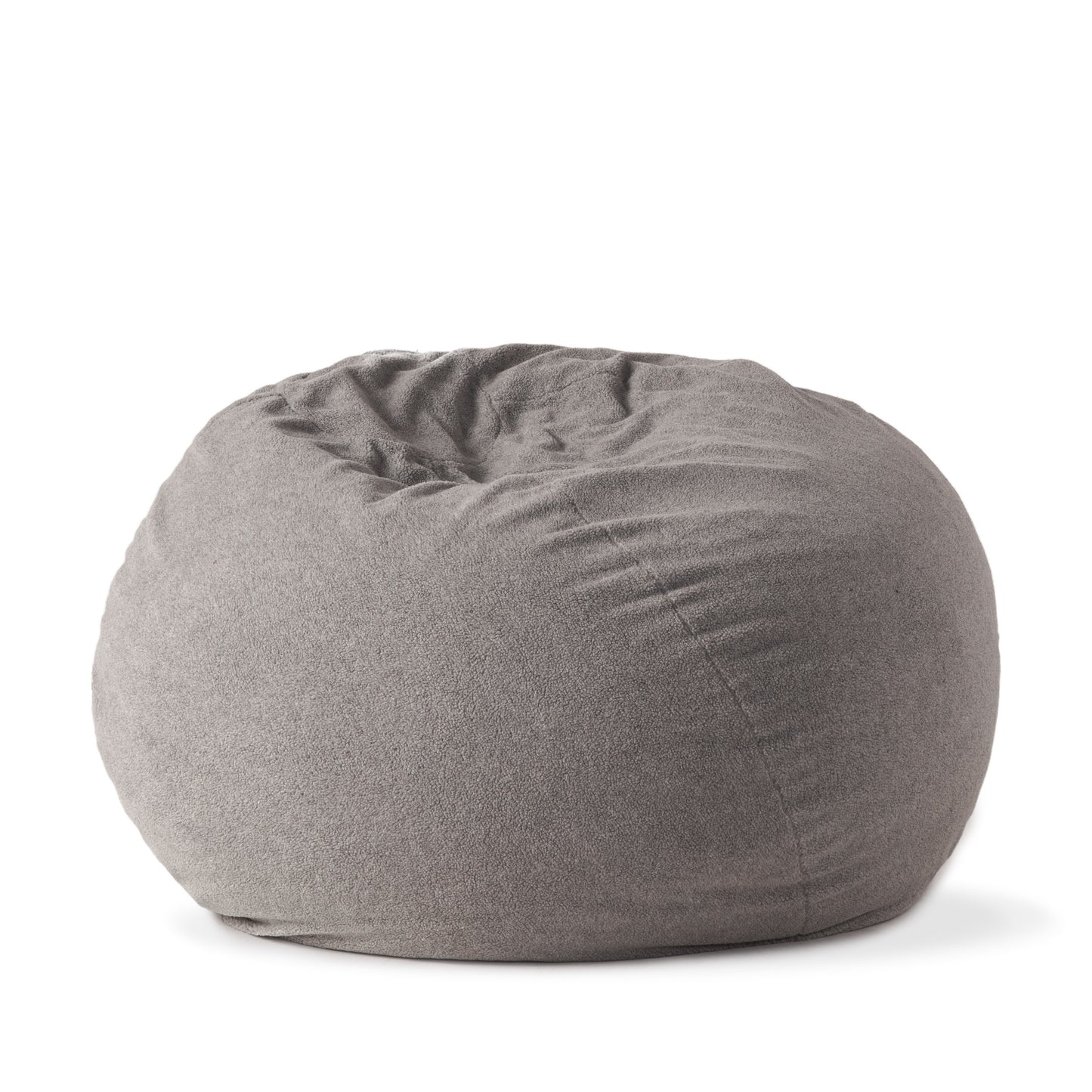 Mead Shearling 5 Ft. Bean Bag, Gray