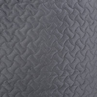 Arnside Glam 4 Foot Velvet Quilt Patterned Beanbag, Charcoal