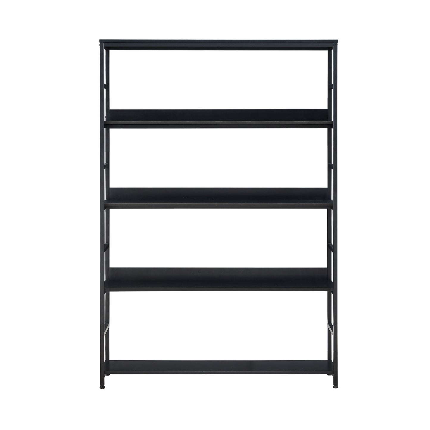 [VIDEO] 5-Tier Home Office Bookcase Open Bookshelf Storage Large 5 Shelf Bookshelf Furniture with Metal Frame, Black