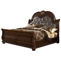 Roma 5 Pc Queen Bed Dark Walnut