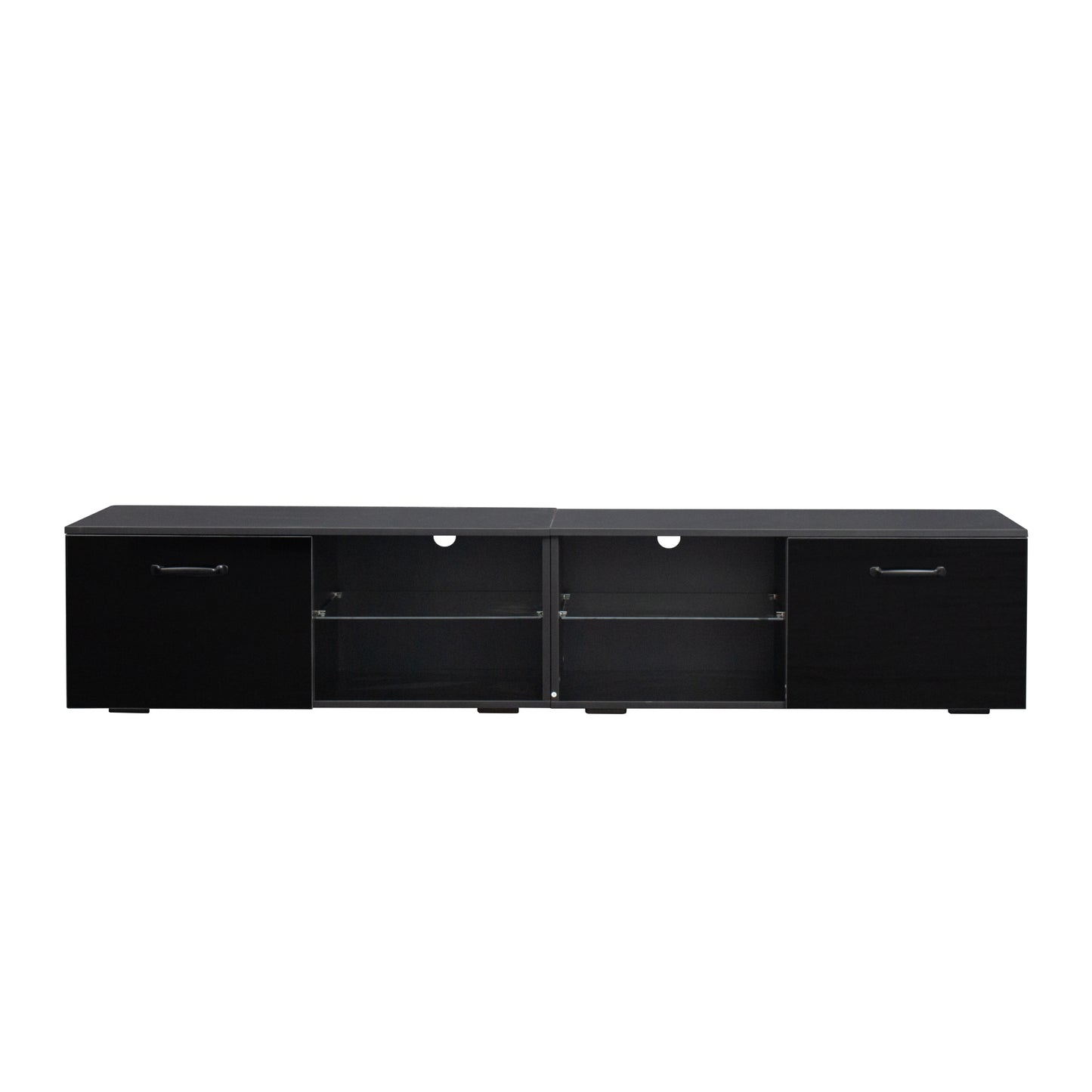 TV Stand  TV cabinet with color-changing LED light for living room