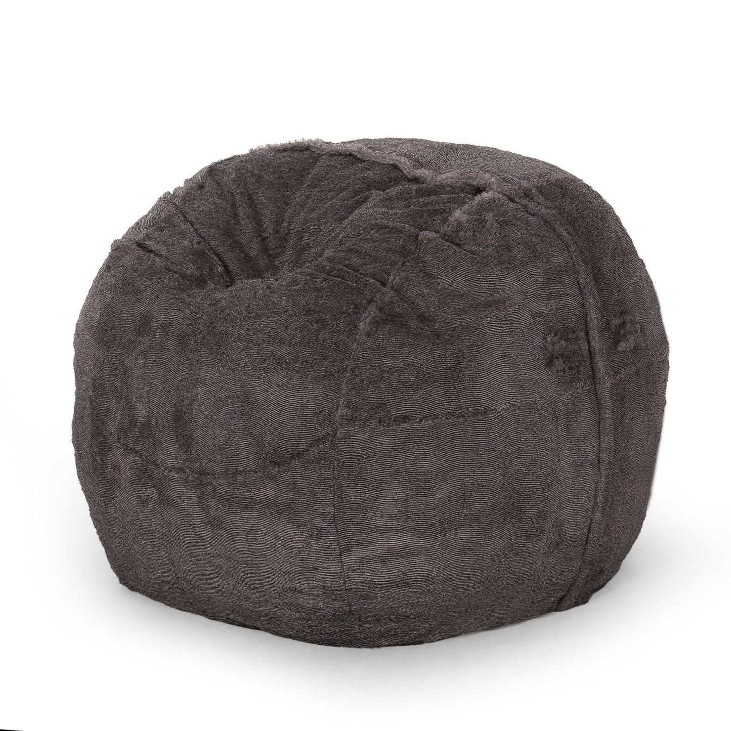 Blalock Faux Fur 5 ft. Winter Bean Bag, Brown and Beige