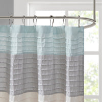 Faux Silk Shower Curtain