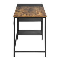 Writing Table with 2 Storage Shelves for Home Office Study Computer Desk, 43.3" W x 21.7" D x 29.5"H