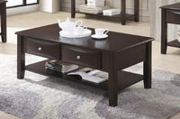 Coffee Table Of Two Drawers In Brown