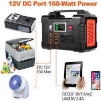 200W Portable Power Station,40800mAh Solar Generator with 110V AC Outlet/2 DC Ports/3 USB Ports, Backup Battery Pack Power Supply for CPAP Outdoor Advanture Load Trip Camping Emergency