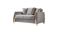 Lust 2Pc Modern Living Room Set  in Taupe