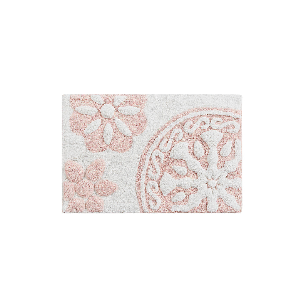 Medallion Cotton Tufted Bath Rug