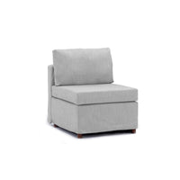 4 Seat Module Sectional Sofa Couch With 1 Ottoman,Seat Cushion and Back Cushion Removable and Washable,Light Grey