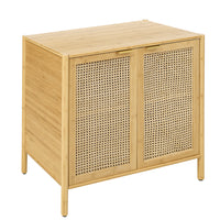 Bamboo 2 door cabinet, Buffet Sideboard Storage Cabinet, Buffet Server Console Table, Accent Cabinet, for Dining Room, Living Room, Kitchen, Hallway