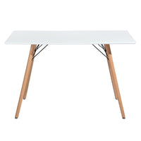 47.2"L x 27.6"W Rectangular Dining Table - white