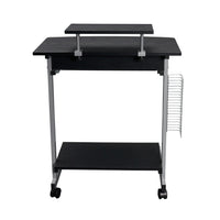 Techni Mobili Compact Computer Cart With Storage, Espresso