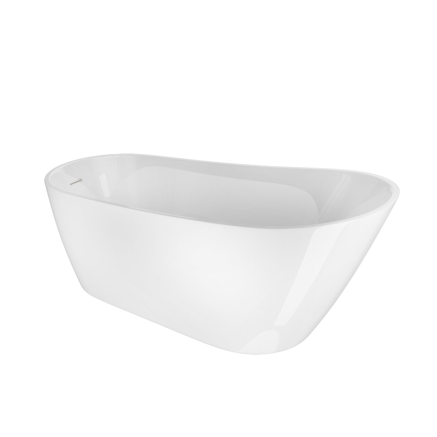 Acrylic Freestanding Soaking Bathtub-55‘’-white