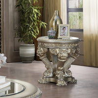 ACME Danae END TABLE Champagne & Gold Finish LV01203