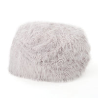 Akira Modern Glam Faux Fur 5 Foot Bean Bag, Lavender