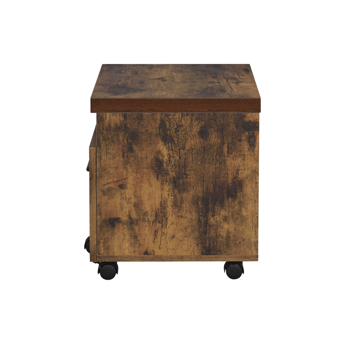 ACME Bob File Cabinet in Weathered Oak & Black 92398