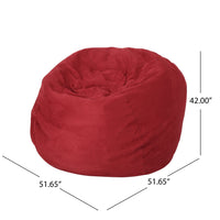 Kaina Modern Microfiber 5 Foot Bean Bag, Red