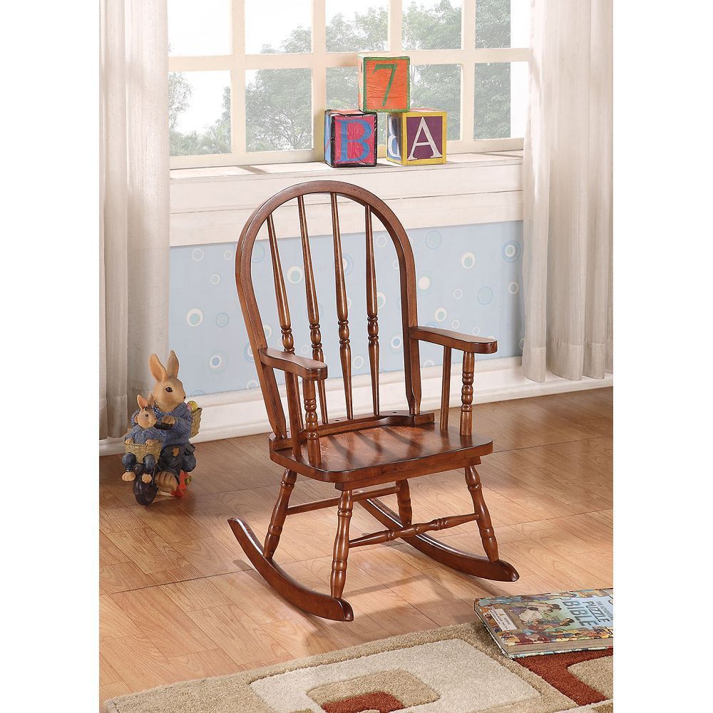 ACME Kloris Youth Rocking Chair in Tobacco 59215