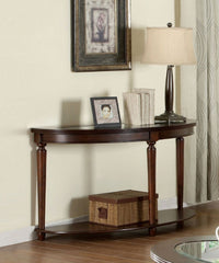 Transitional 1pc Side Table Dark Cherry Open Bottom Shelf Beveled Glass Top Turned Legs Living Room Furniture