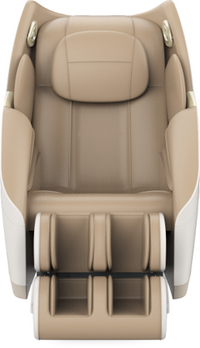 Massage Chair Recliner with Voice Control, Negative Ion, Zero Gravity, Heating Therapy,  Full Body Airbag, Foot Roller Massage Khaki