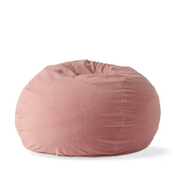 Mead Shearling 5 Ft. Bean Bag, Lavender Pink