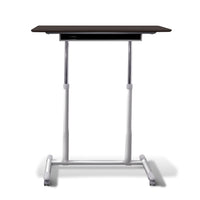 29 - 40 H x 20.5 W x 37.5 D Home/ Office Espresso Adjustable Standing Desk, Ergonomic, Wire Storage Shelf, Easy Mobility