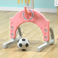 Cartoon cat Kids Toddler Basketball Stand: The Ultimate 3-in-1 Indoor Activity Center